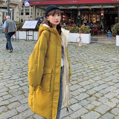 Winter Fashion Trend of Down Padded Jacket Women Loose Thick Warm Plus Size Fitted Jacket