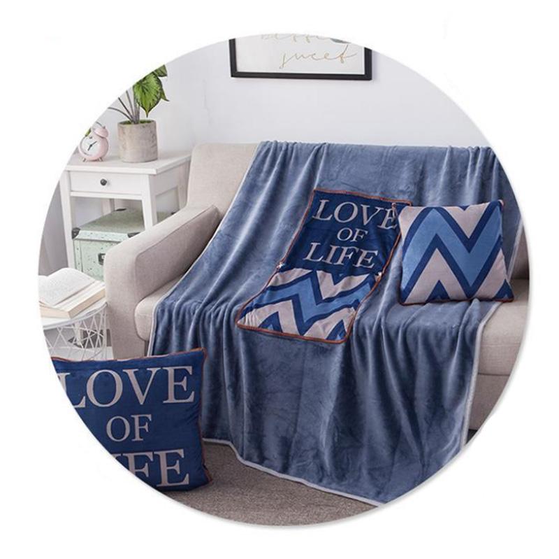 Winter Dual-purpose Pillow Coral Velvet Pillow Variable Quilt Home Sofa Pillow Car Warmth Artifact