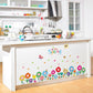 [sticker ]Lovely Cartoon Smile Flower Butterfly Wall Stickers Home Decor Living Room Bedroom Kitche