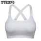 Sexy Bralette Sport Bra Women Fitness Cross Backless Yoga Bra Patchwork Gym Running Tank Crop Tops