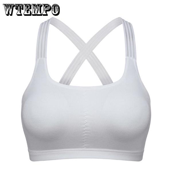 Sexy Bralette Sport Bra Women Fitness Cross Backless Yoga Bra Patchwork Gym Running Tank Crop Tops