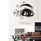 Beautiful eyes Personality creative entrance TV wall decoration wall stickers romantic wallpaper