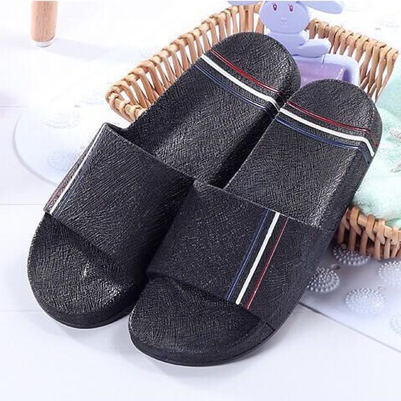 Summer Korean Home Bathroom Slippers Indoor and Outdoor Couples Non-slip Soft Bottom Extra Large Size Sandals and Slippers for Men and Women