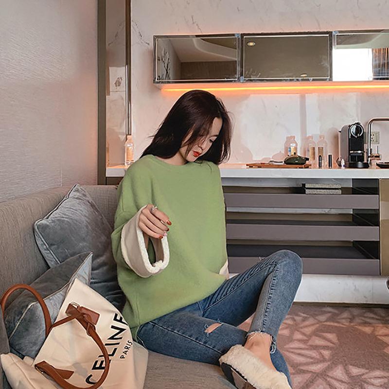 Womens Plus Size Long Sleeve Cowl Neck Pullover Sweater Knit Jumper Top Winter