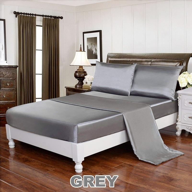Summer 4PCS Popular Silk Damask Bed Linen Duvet Cover Jacquard Bedsheet Sets Luxury Silk Bedd