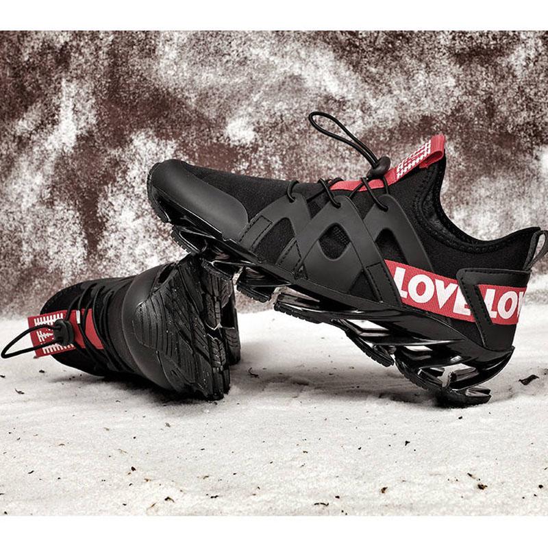 Mens Casual Shoes Outdoor Breathable Blade Shoes Mesh Comfortable Anti-slip and Wear-resistant
