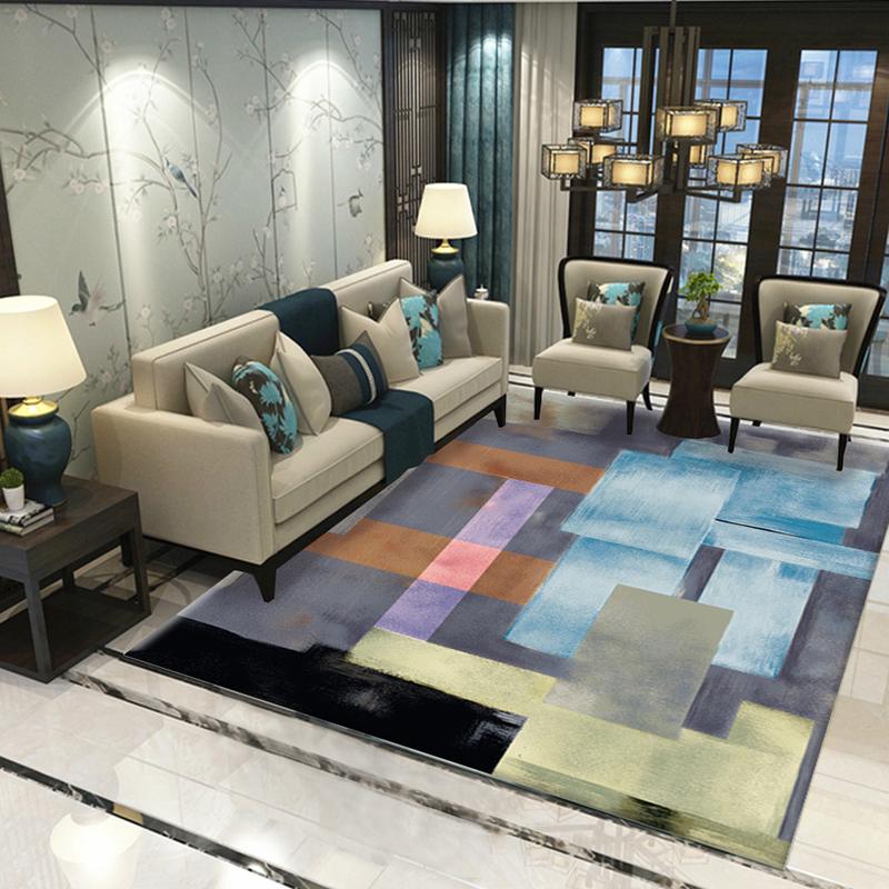Nordic Geometric Carpets for Living Room Carpet Bedroom Sofa Coffee Table Rug Floor Mat Modern Rugs