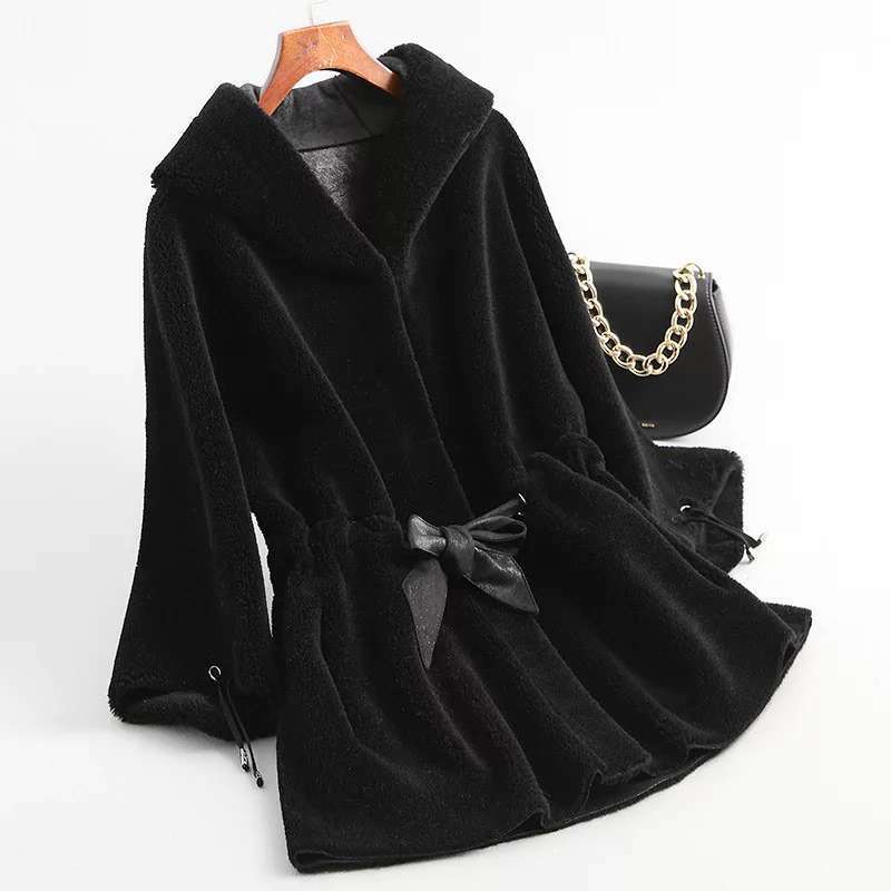 Winter Thick Warm Teddy Coat Woman Hooded Long Sleeve Fluffy Hairy Fake Fur Jackets Female Button Pockets Plus Size Overcoat