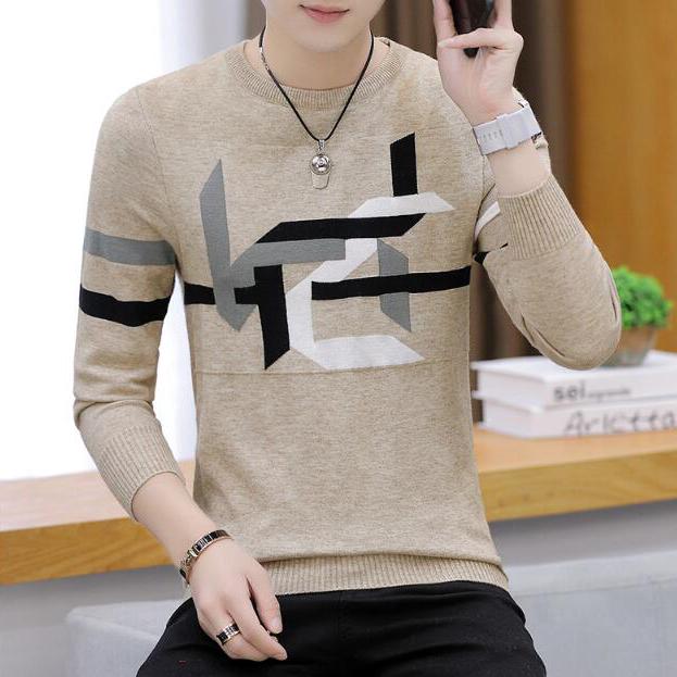 Male Sweater 2019 Autumn Winter Fashion O-neck Pullover Casual Slimfit Mens Wool Knitted Sweaters