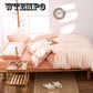 4pcs Home Textile Simple Bedding Sets Duvet Cover  Flat Bed Sheet Queen/king Bedclothes Soft Pillowcases
