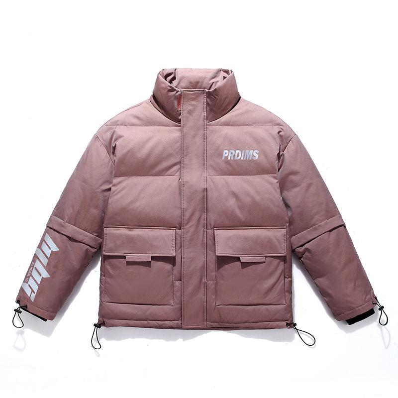 Winter Down Jacket Men's Fashion Short Shiny Jacket Tide Brand Lovers Thick Bread Jacket Padded Jacket