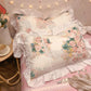 High-grade Cotton Princess Pillowcases A Pair of Floral Print Large Pillowcases 48*74cm Bedding