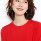 Sweater Female Inside Loose Round Neck Bottoming Shirt Female Solid Color Wild Sweater Large Size
