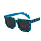 WTEMPO Vintage Square Novelty Mosaic Sun Glasses Unisex Pixel Sunglasses Trendy Glasses  Children Gi