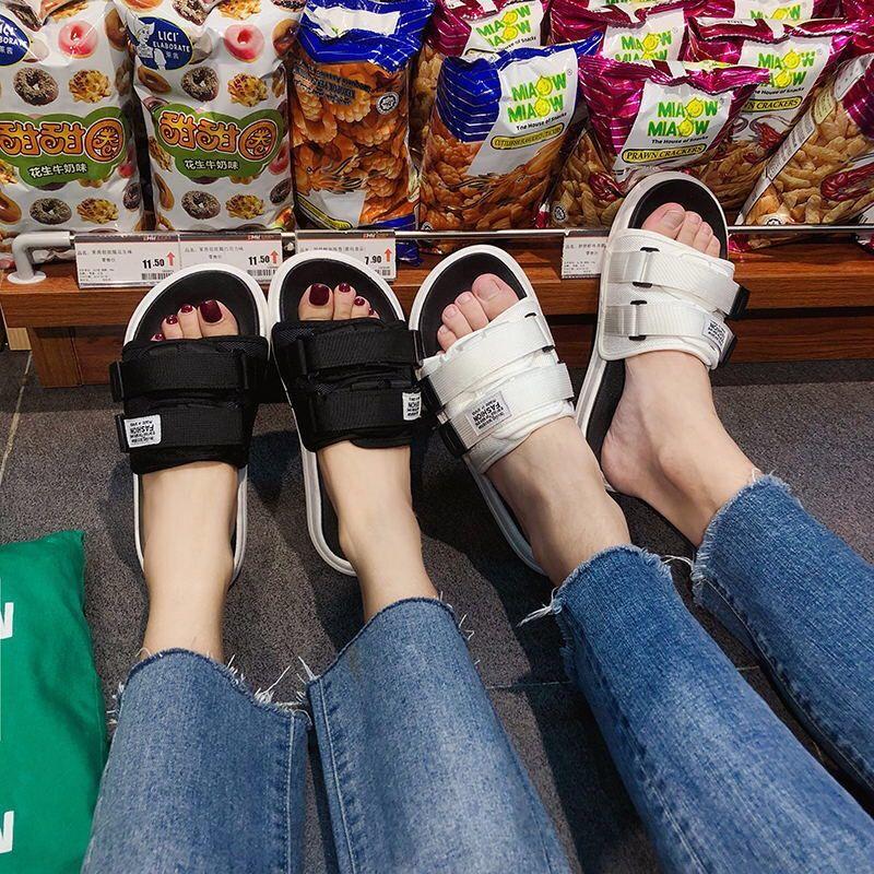 Wear Student Non-slip Men's Slippers Outside Summer Casual Soft-soled Slippers Couple Beach Shoes