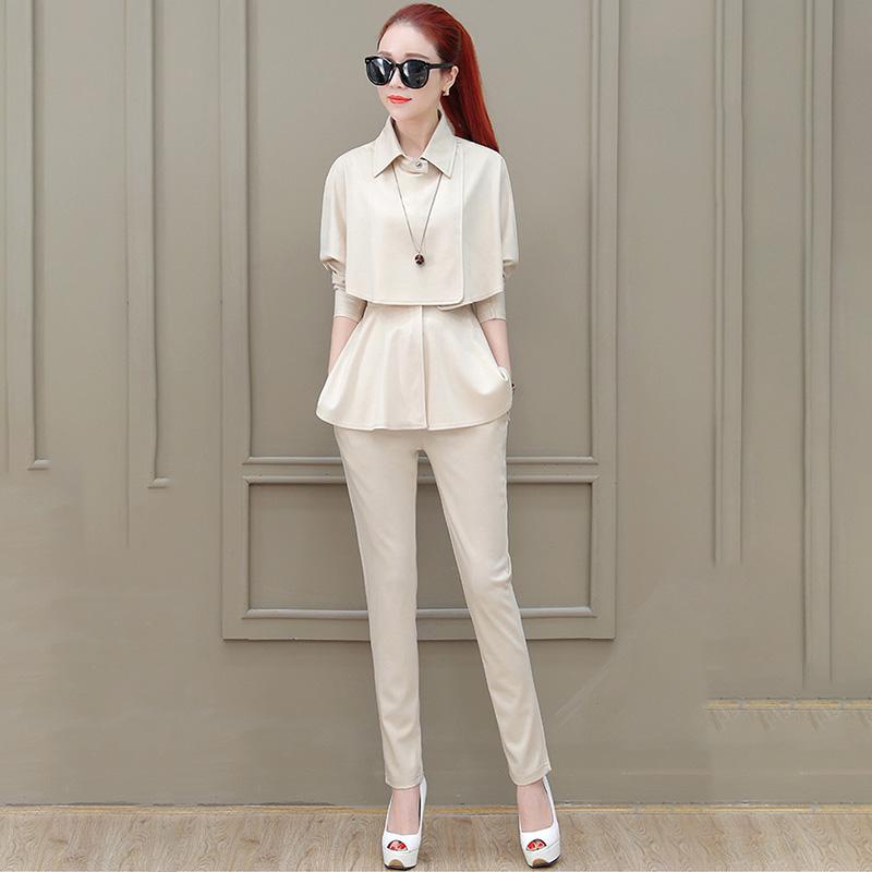 Suit Women's Temperament Small Fragrance Three-piece Jacket Shirt Straight Leg Pants Professional Suit Work Wear Casual and Elegant