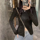 Niche Design Zipper Long-sleeved T-shirt Long-sleeved Slim Bottoming Shirt Round Neck Solid Color Fashion Top