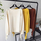 Lantern Sleeve Loose Pullover Women's Knitwear Blouse Puffy Sleeve Outer Wear Coat