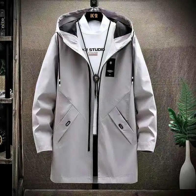 Spring and Autumn Men's Trench Coat Mid-length Autumn and Winter Jacket Men's Clothing