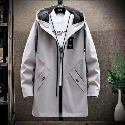 Spring and Autumn Men's Trench Coat Mid-length Autumn and Winter Jacket Men's Clothing
