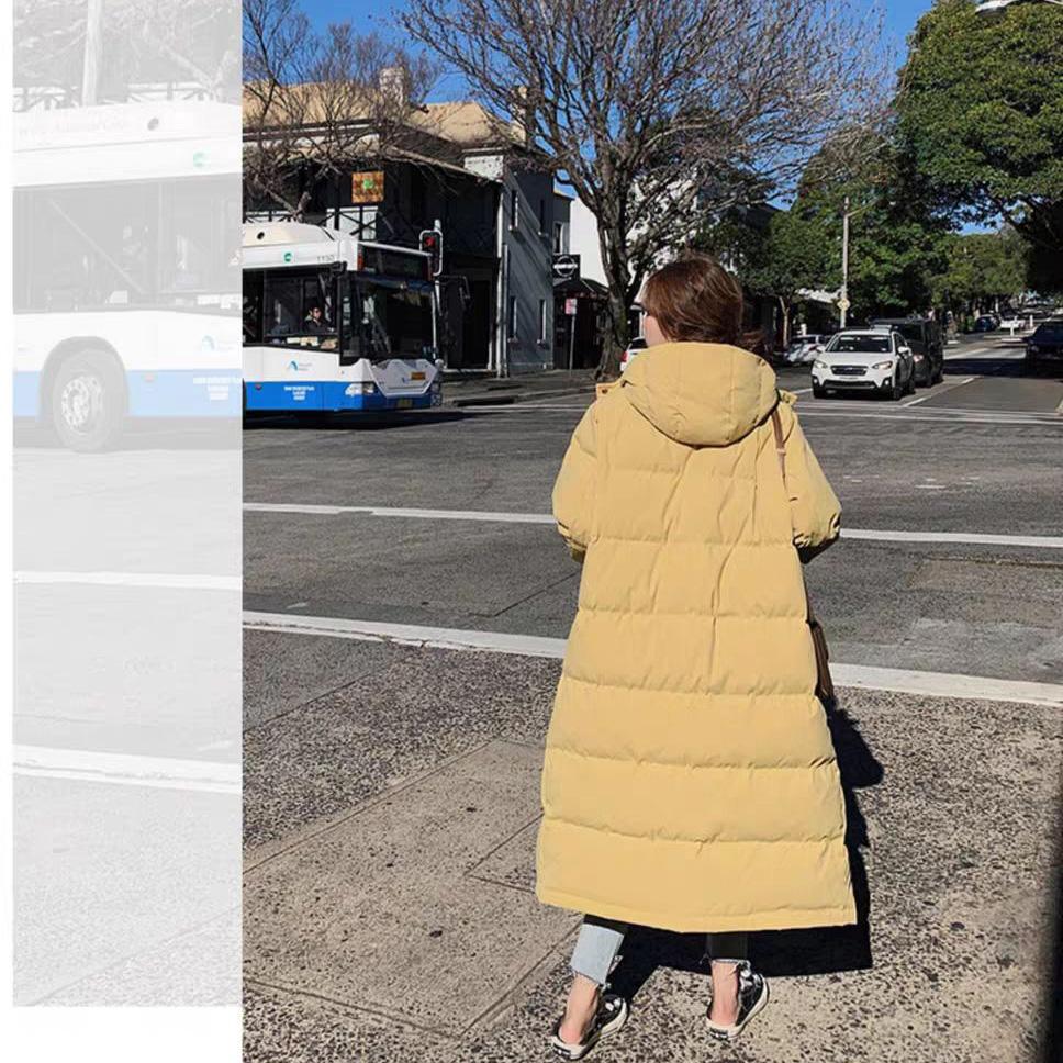Women's Mid-length Cotton-padded Jacket Over-knee Loose Bread Coat Cotton-padded Jacket