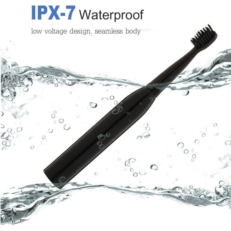 Rechargeable Electric Toothbrush Adult Soft Hair Ultrasonic Vibration To Yellow Waterproof Students and Children's Tooth Cleaning Artifact