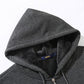 Autumn and Winter Sweatshirts Plus Fat Plus Size Plus Velvet Thick Men's Sweater Pure Cotton Hooded Zipper Fat Sweater