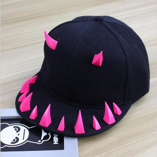 Punk Hip Hop Caps Devil Monster Dental Acrylic Bone Snapback Hats Rivet Baseball Cap Ockstar F