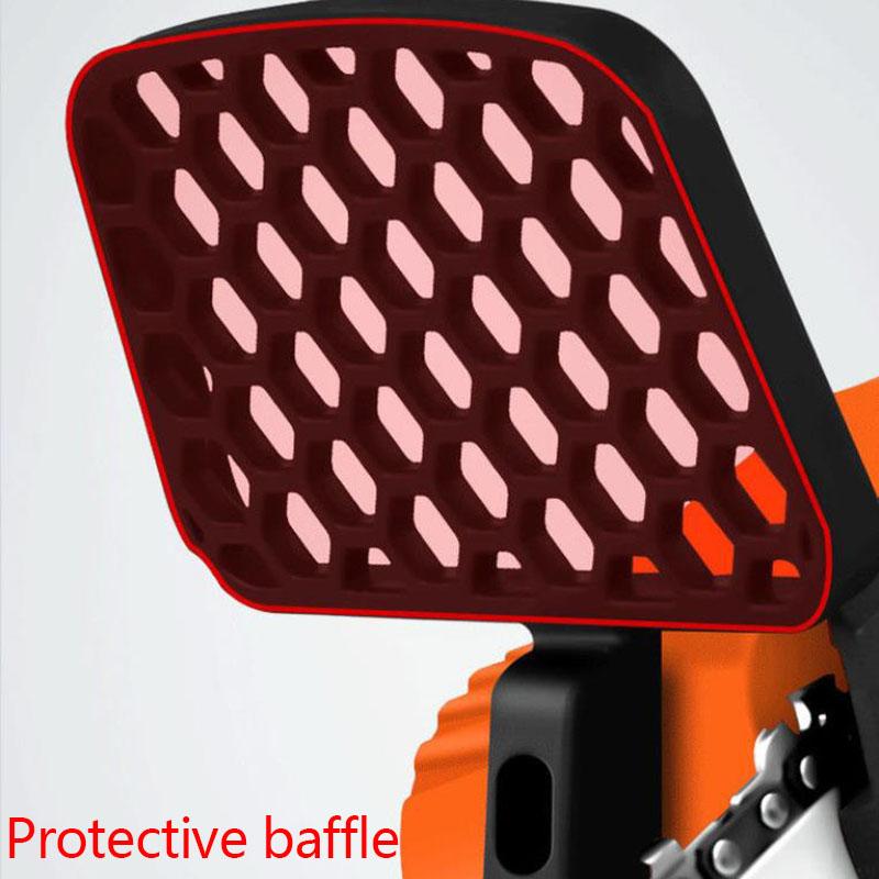 199VF Electric Chain Saw Set with Two Batteries 15cm Cordless Pruning Saw One-handed Logging Saw Garden Tools