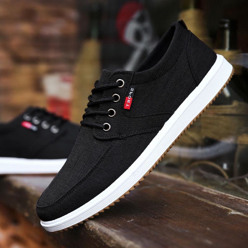 Breathable [deodorant] Cloth Shoe Man Goes All Out Board Shoe Canvas Shoe Man Recreational Man Shoe