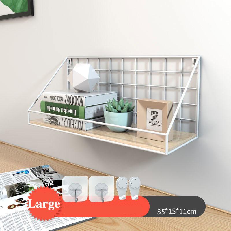 Simple-style Storage Rack Metal Waterproof Display Rack Home Punch-free Storage Rack for Kitchen Bathroom