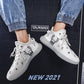 Korean Couple Breathable Running Shoes Summer Fly Woven Breathable Casual Sneakers Trend Canvas Coconut Shoes