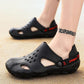 Men's Sandals Summer Outdoor Breathable Beach Hole Shoes Soft Bottom Hollow Slippers Men