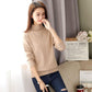 Winter Sweater Women Solid Color Half Turtleneck Sweater Thick Loose Solid Color Base Sweater