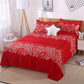 Three-piece Bedding Set Skin-friendly Bed Sheet Pillowcase Sanded Bed Sheet Double Bed Single Four Seasons Universal Washable