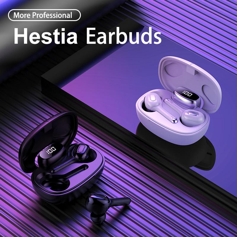 Bluetooth Earphones Mini LED Display Headphone Stero Sound 1500mah Power Bank Sport Wireless Headset