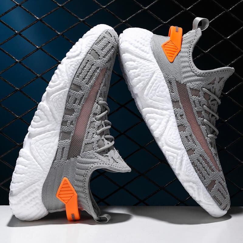 Comfortable Casual Shoes Men Breathable Walking Shoes Lightweight Sneakers Black Footwear Men Lace Up Running Shoes Men