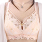 Non-magnetic Non-steel Ring Small Breasts Big Gathered Bra Bra Top Support Thick Perforated Breathable High-end Underwear