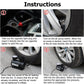 Digital Display Car Air Pump Set Portable Tire Pressure Monitor Multi-function  Air Pump Cigarette Lighter Head