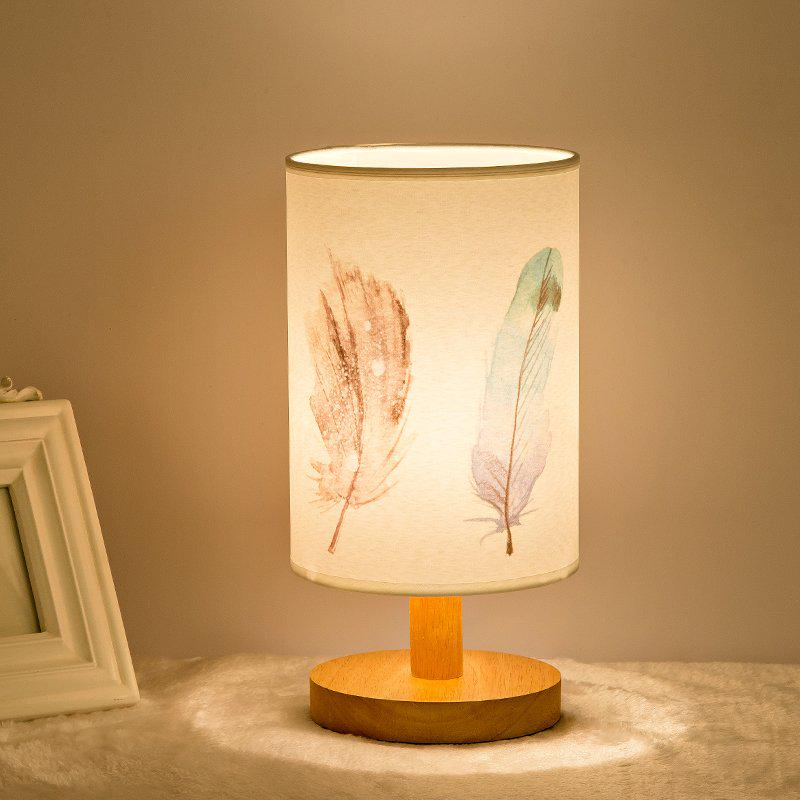 Led Wood Table Lamp Eye Protection Desk Lamp Bedroom Study Bedside  Night  Lamp