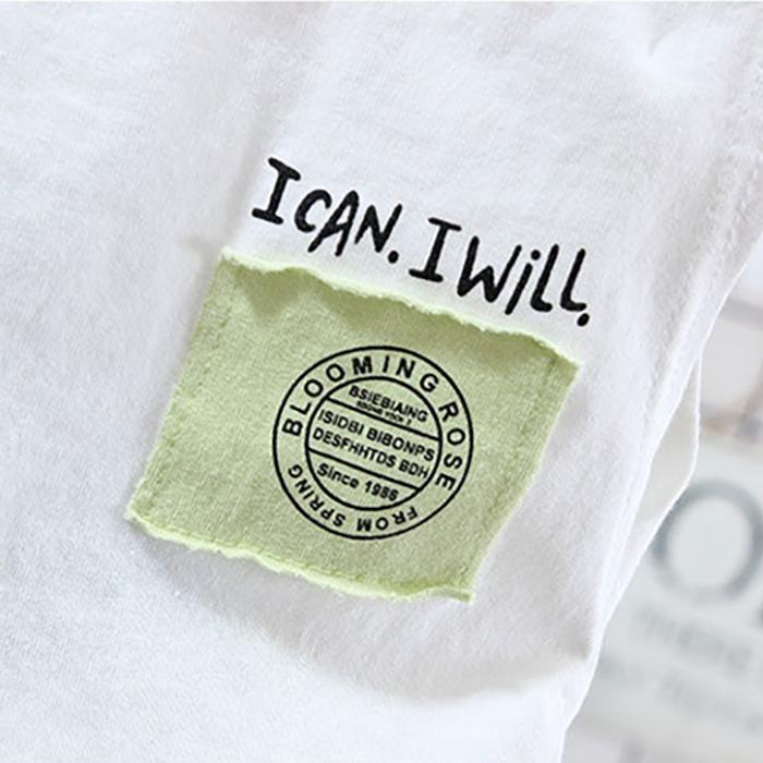 2PCS Children Clothing Set Spring Summer Boys Suits Printing Sleeveless Tops + Pants Clothing Set