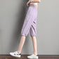 Ice Silk Cropped Pants Women's Large Size Loose Sweatpants Women's Summer Thin Casual Harem Pants Student Wide-leg Pants