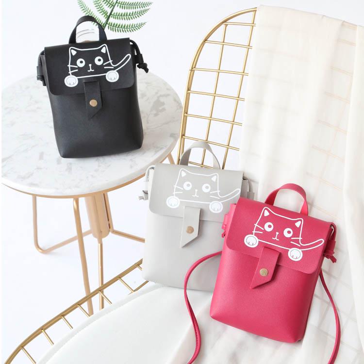 Handset Bag Girl Printing Mini-Bag Korean Edition One Shoulder Slant Bag Girl Lovable Change Wallet