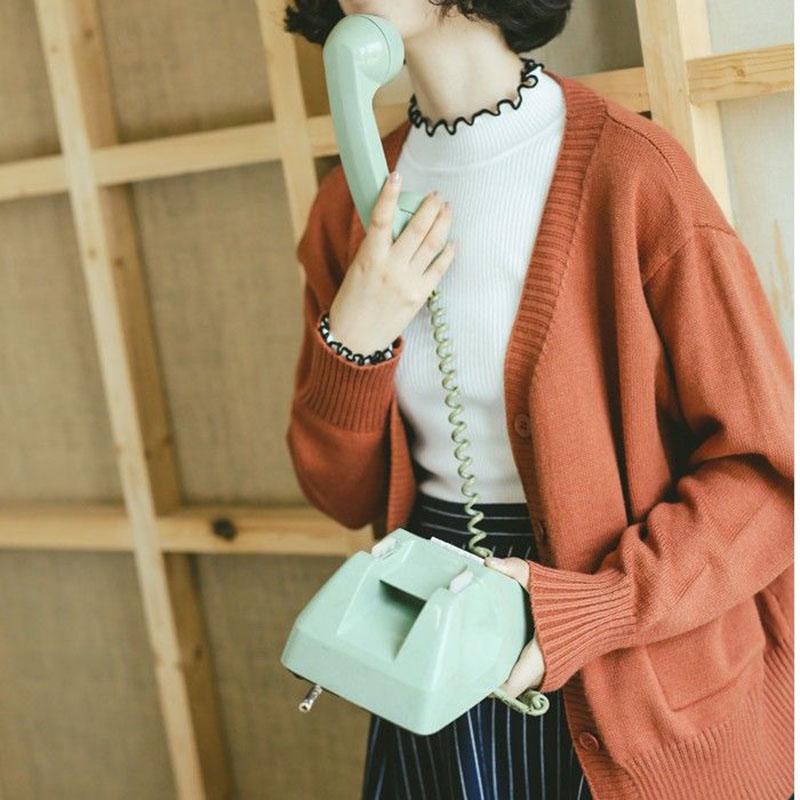 Spring and Autumn Loose Thick Sweater Fashion All-match Knitted Jacket Cardigan Casual Female Top