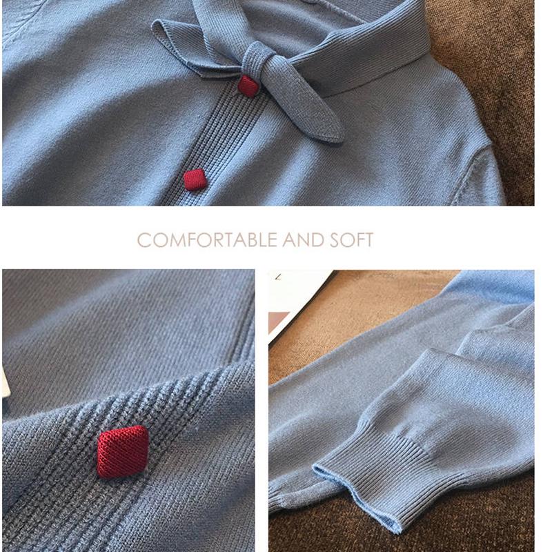 Autumn and Winter Thickening Slim Bow Sweater Women's Long Sleeves Were Thin Inside A Low Collar Knitted Bottoming Shirt Women