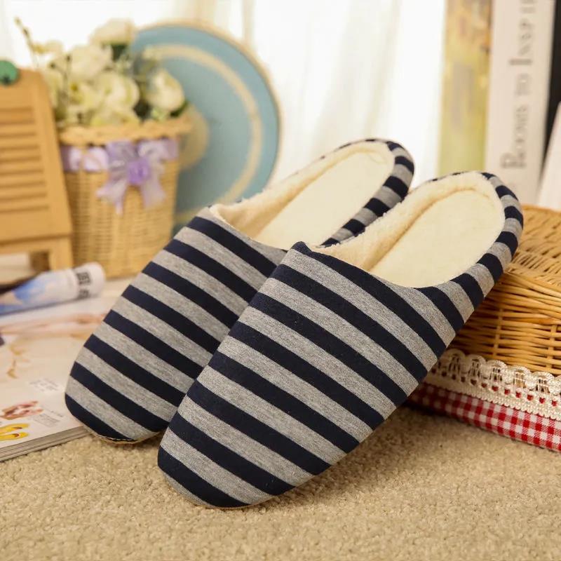 Women Men Urban Cozy Soft Skid-proof Fleece Plush Indoor Slipper
