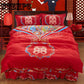 Bed Skirt Bedding Set Mattress Protective Pillowcase Cover Print King Queen Twin Bed Cover