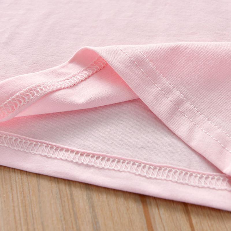 Summer Girls T-Shirts Peach Embroidery Lapel Tops Little Girls Casual T-Shirts