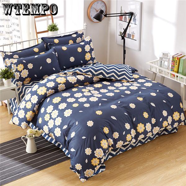 New Fashion Home Textile Bedroom Bedding Sets Colorful Geometry Duvet/Quilt Cover Bed Sheet