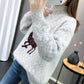 Winter Casual Simple Sweater Long-sleeved Pullover Knit Bottoming Shirt Young Women's Top